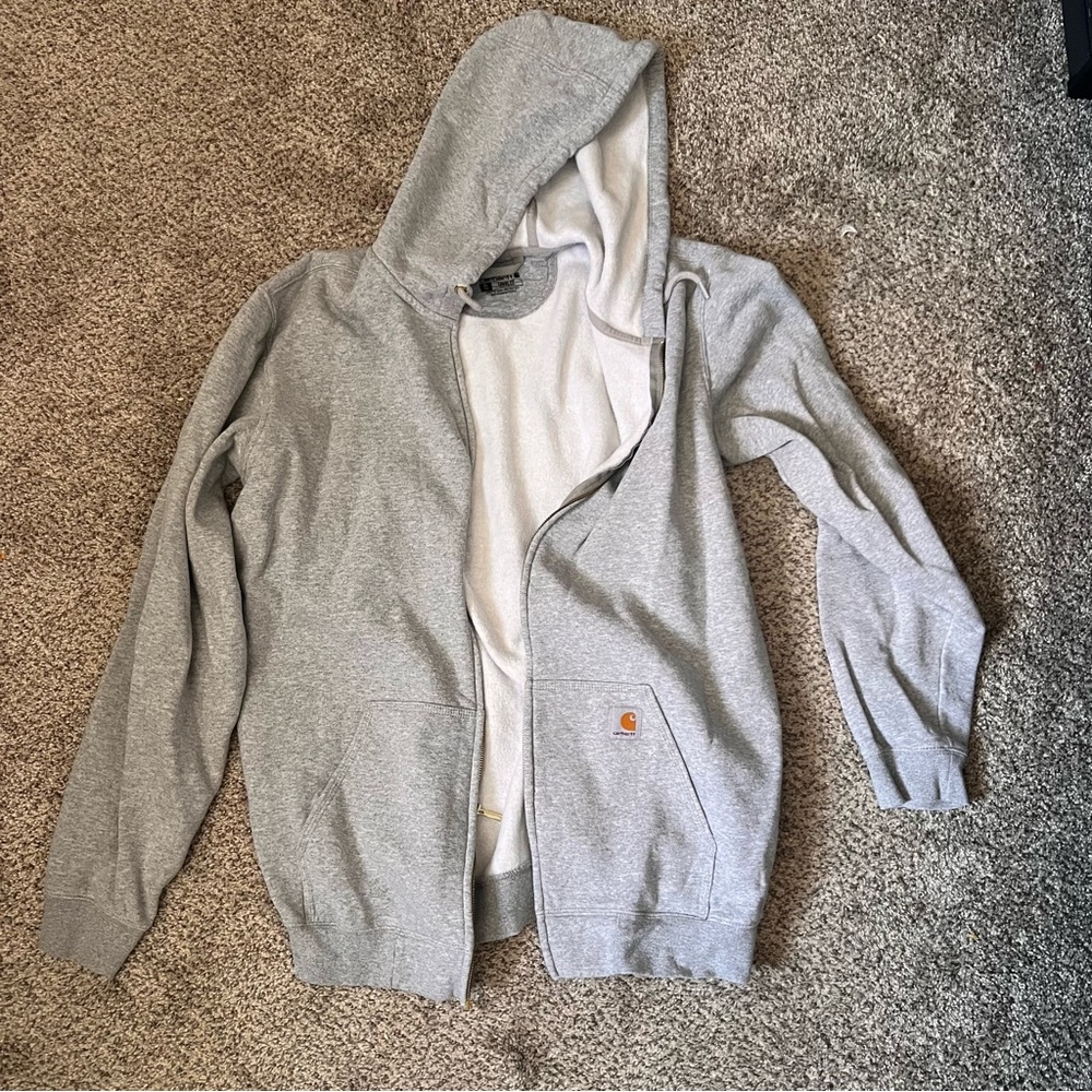 Zip-up hooded sweatshirt